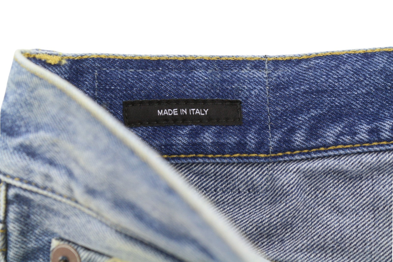 R13 Cuffed X-BF Women Jeans 29 Jasper Straight Fit Whiskers Faded Blue PF25