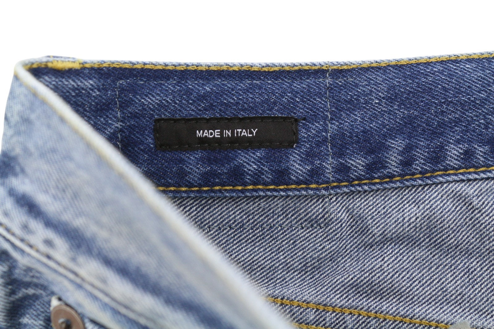 R13 Cuffed X-BF Women Jeans 28 Jasper Straight Fit Whiskers Faded Blue PF25