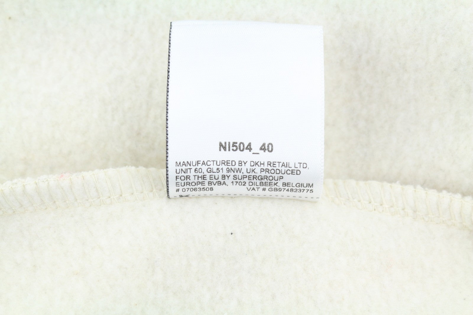 SUPERDRY Travel Postcard Graphic Crew Women Sweatshirt EU38 Cream Grey Pullover