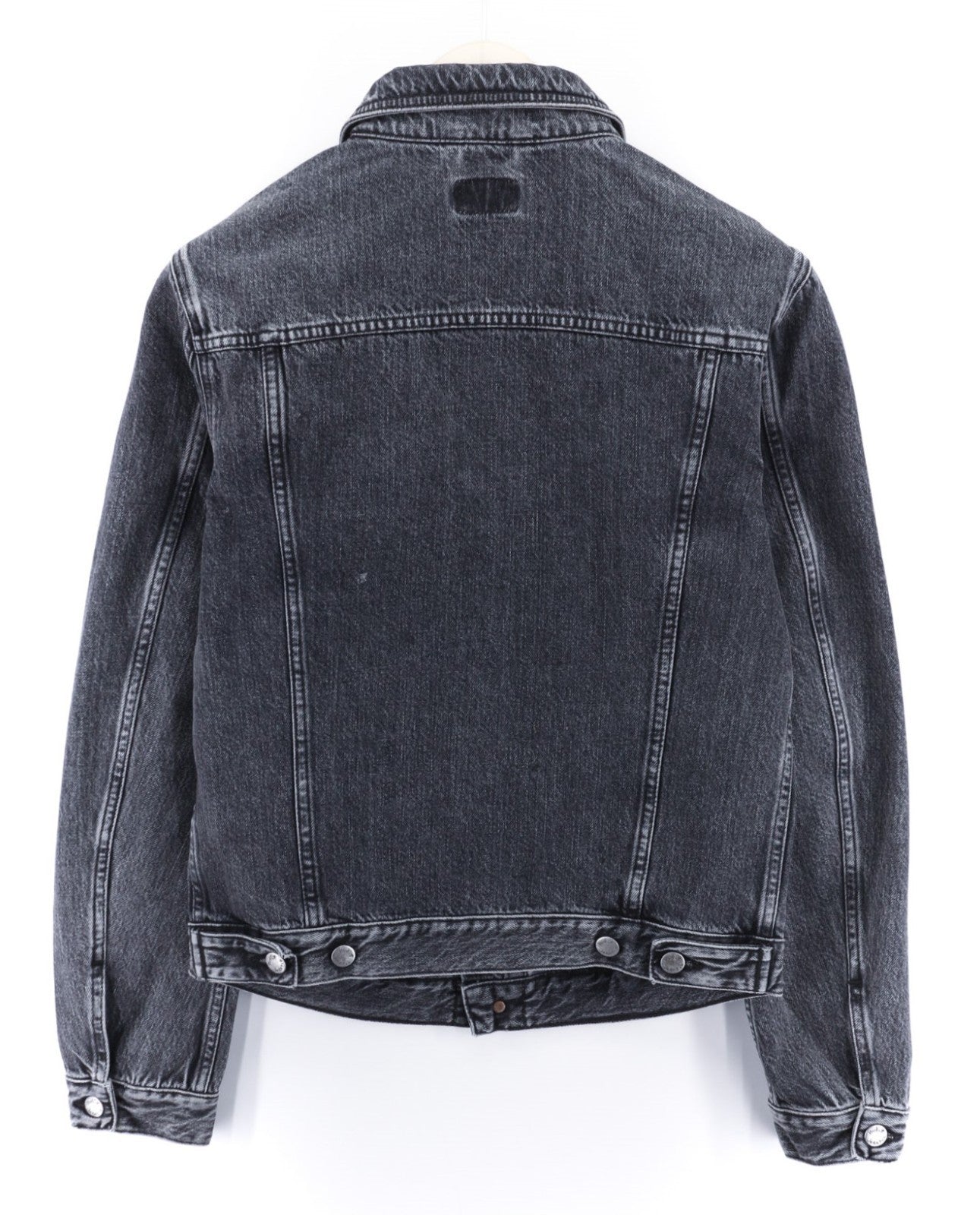 NUDIE JEANS Billy Grey Stardust vyriški S dydžio džinsiniai batai su sagomis ir kišenėmis be pamušalo 