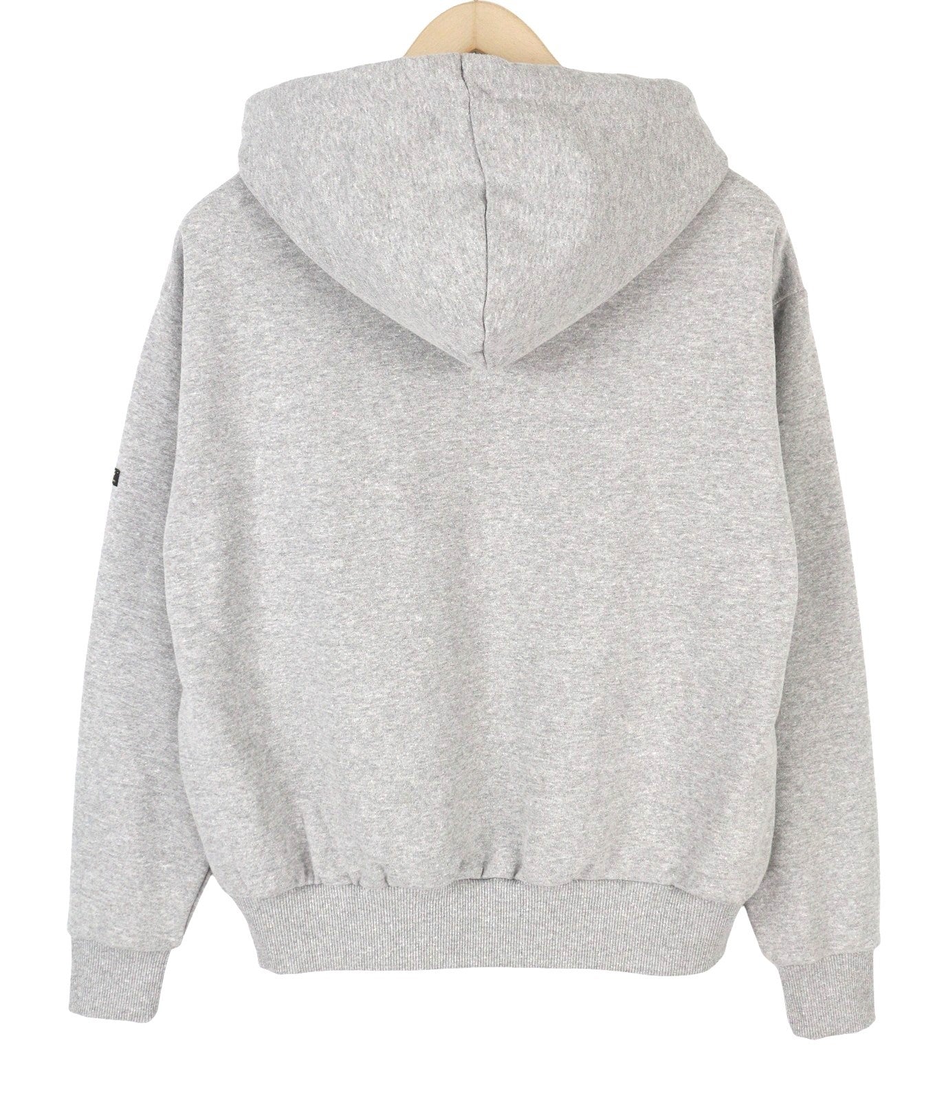 SUPERDRY Tonal VL Graphic Women Hoodie EU38 Melange Grey Kangaroo Logo Pullover