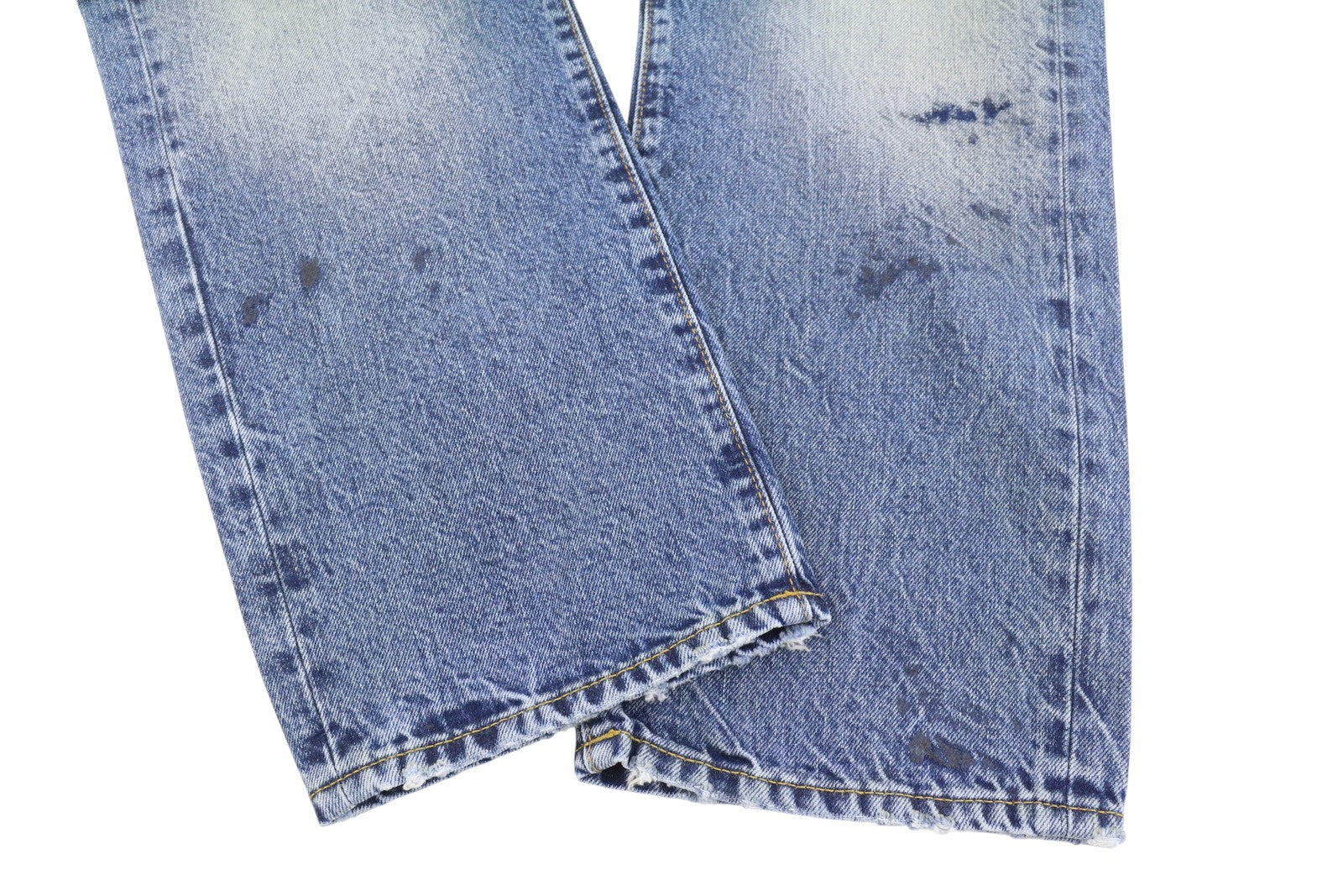 R13 Boyfriend Women Jeans 27 Jasper Cropped Whiskers Faded Blue PF25 RRP699