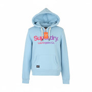 SUPERDRY Tonal Rainbow Core Logo moteriškas džemperis su gobtuvu, 38 dydžio, mėlynas, megztinis su kengūros kišene 