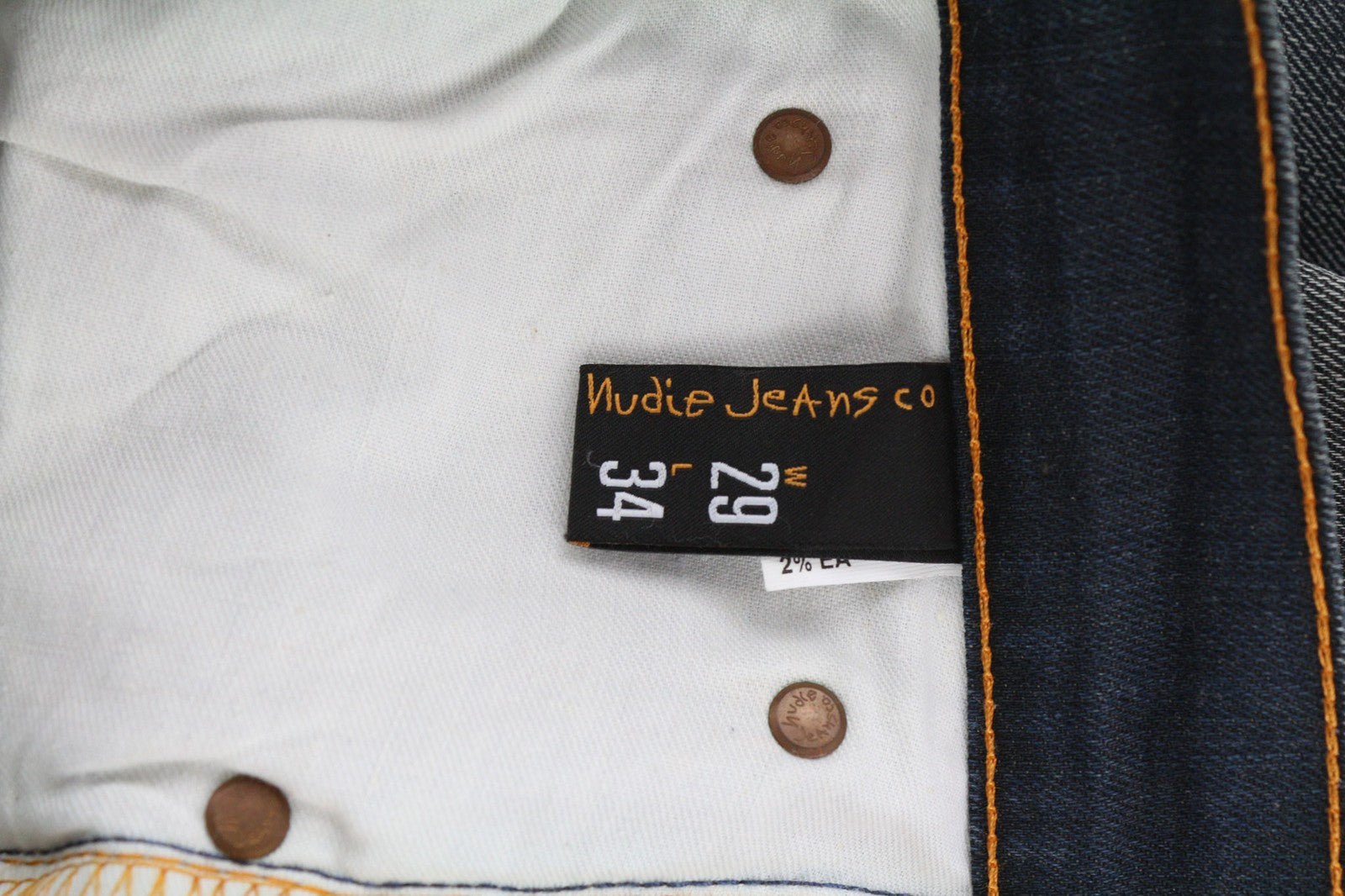 NUDIE JEANS ploni, pilki, autentiški, dėvėti vyriški W29/L34 išblukę siaurėjantys džinsai 