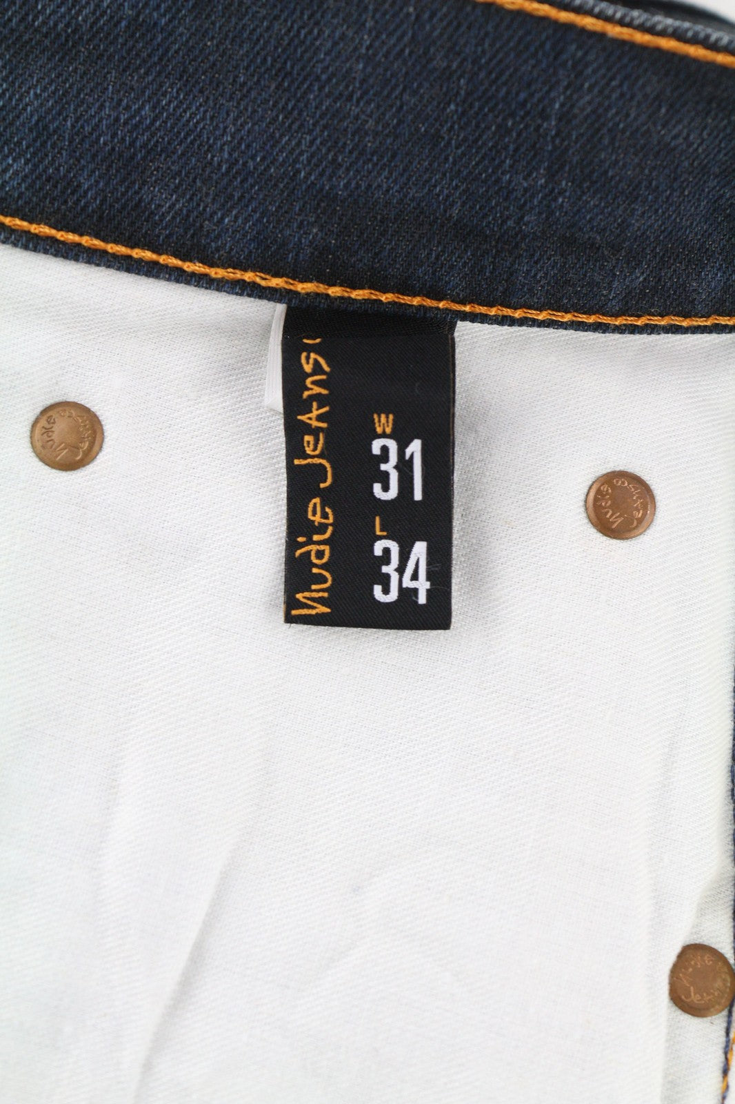 NUDIE JEANS Thin Finn Grey Authentique Dėvėti Vyriški W31/L34 Slim Zip Džinsai 