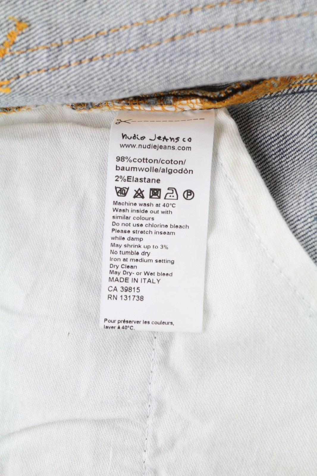 NUDIE JEANS Thin Finn Grey Authentique Dėvėti Vyriški W31/L34 Slim Zip Džinsai 