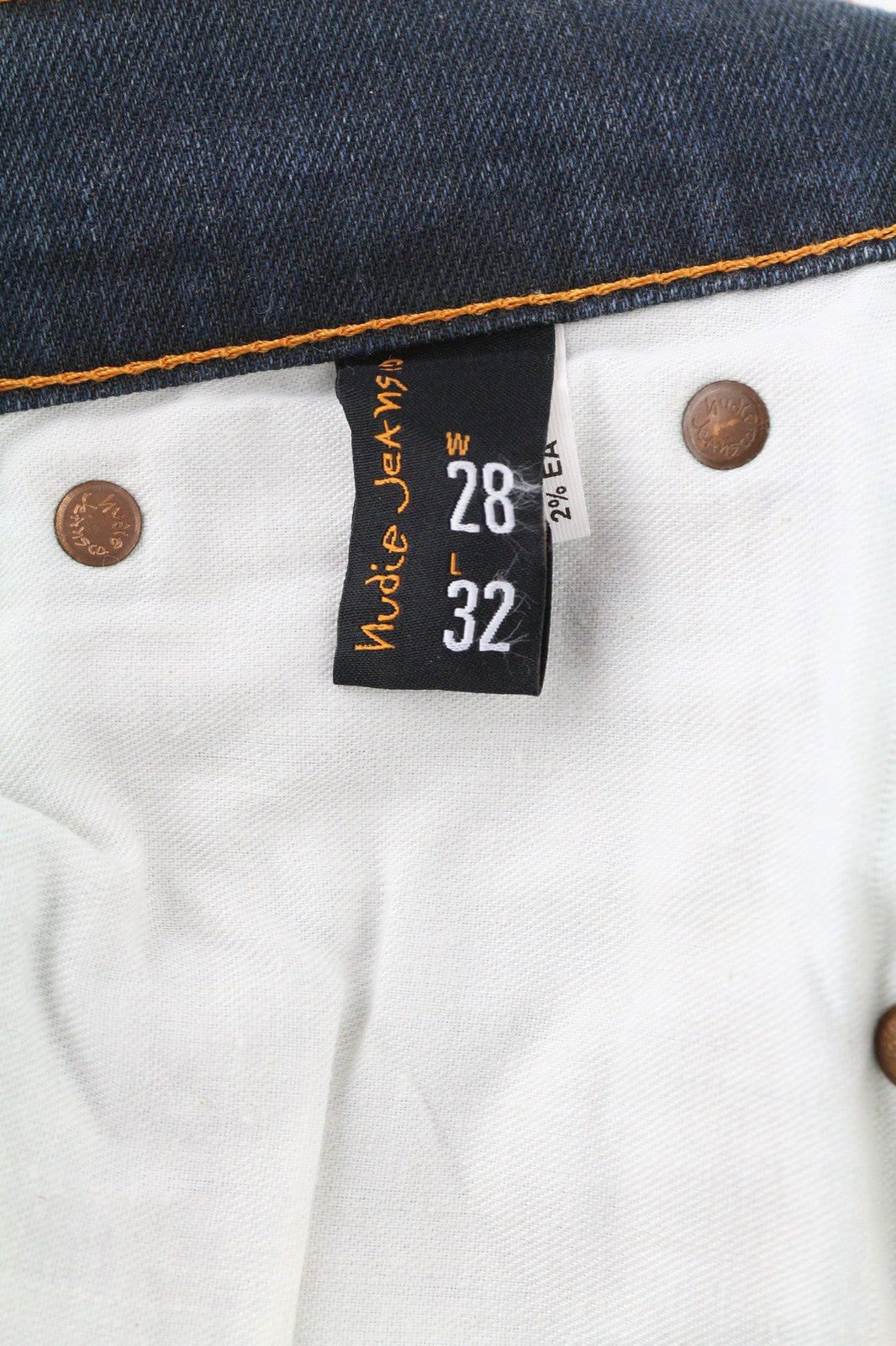 NUDIE JEANS ploni, pilki, autentiški, dėvėti vyriški W28/L32 blukinti mėlyni džinsai 