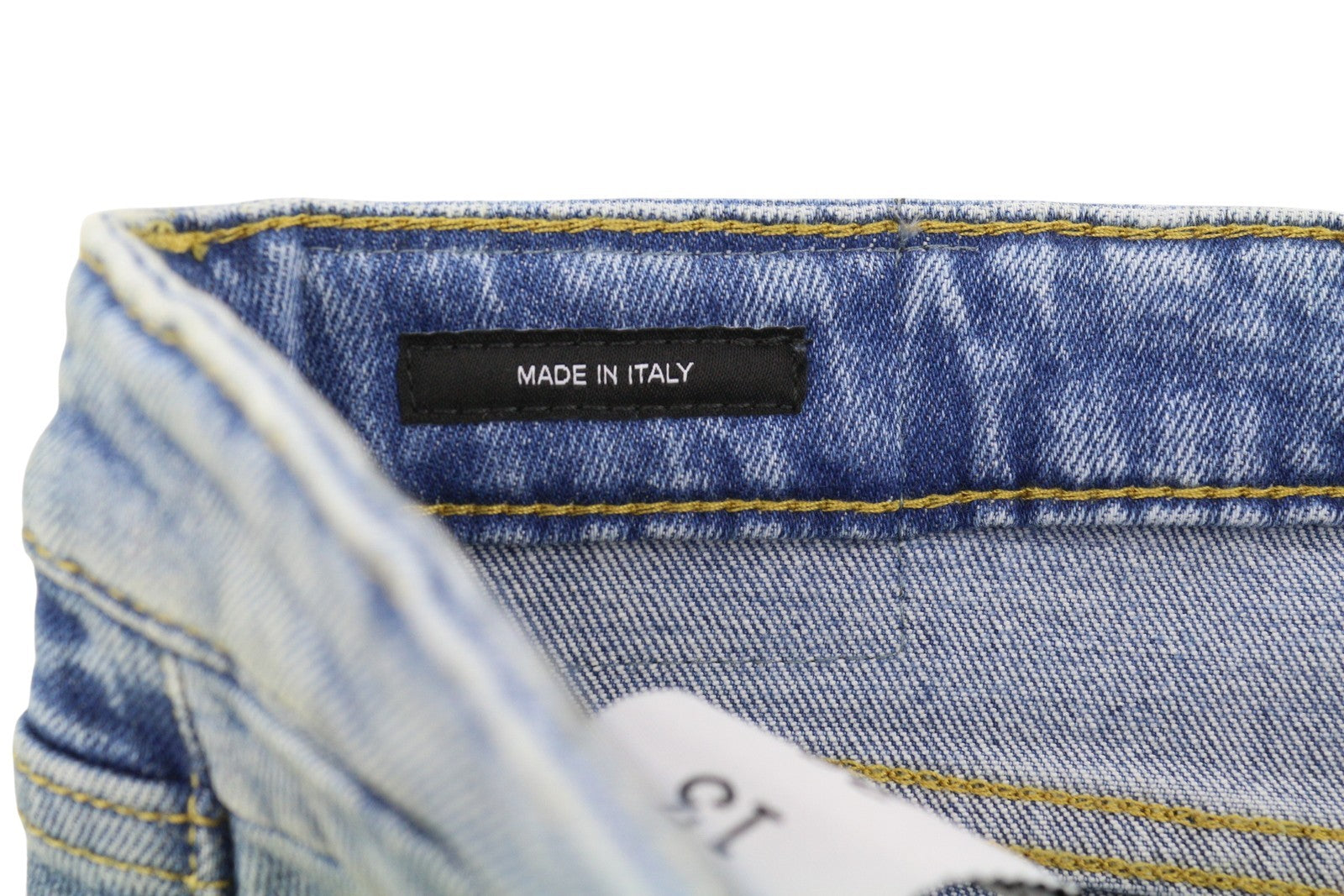 R13 berniukiški tiesūs džinsai su plėšytomis juostomis, 28 dydžio, Jasper tamprūs, žemo liemens, mėlyni, FW25 