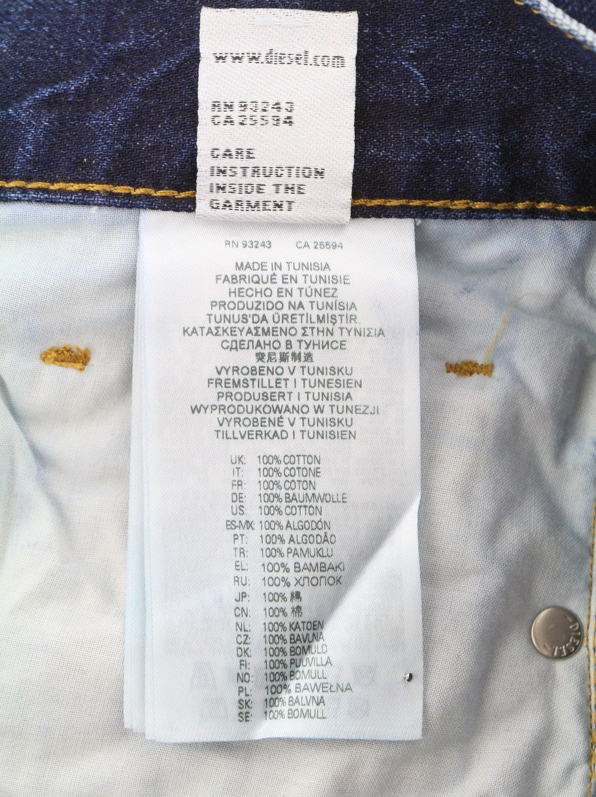 DIESEL 2020 D-Viker 09C64 vyriški džinsai W31/L30 įprasto kirpimo tiesaus kirpimo, blukusios mėlynos spalvos 