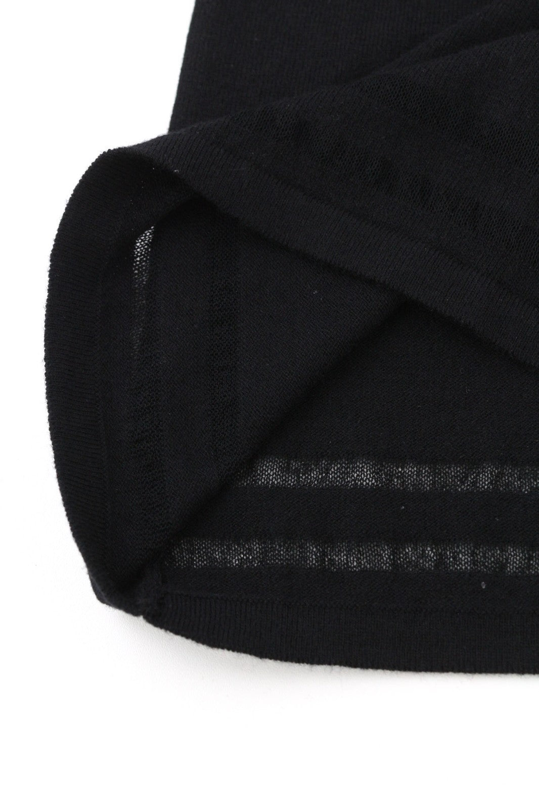 JOHN RICHMOND moteriška suknelė S dydžio, juoda, permatoma, megzta, ilgomis rankovėmis, su logotipu ir šortais 