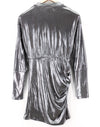 Silver Polyester Dress