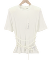Off White Viscose T-Shirt