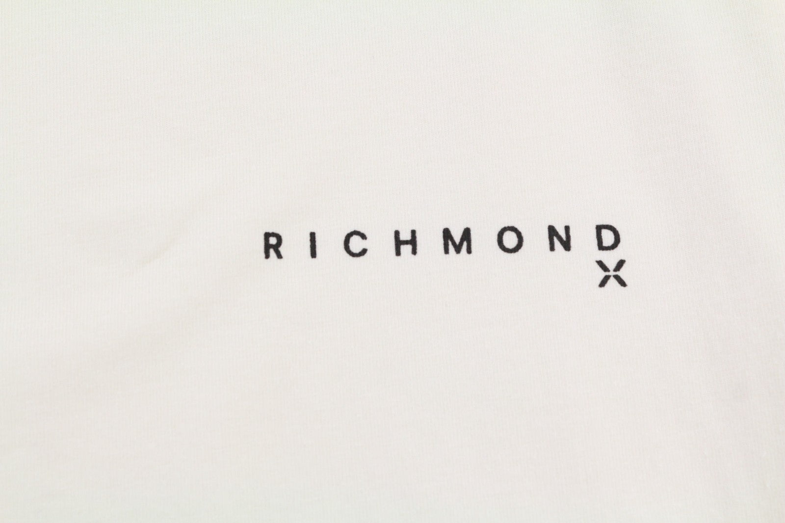 JOHN RICHMOND Women's T-Shirt S Beige Crew Cotton Short Sleeve Stretch Logo