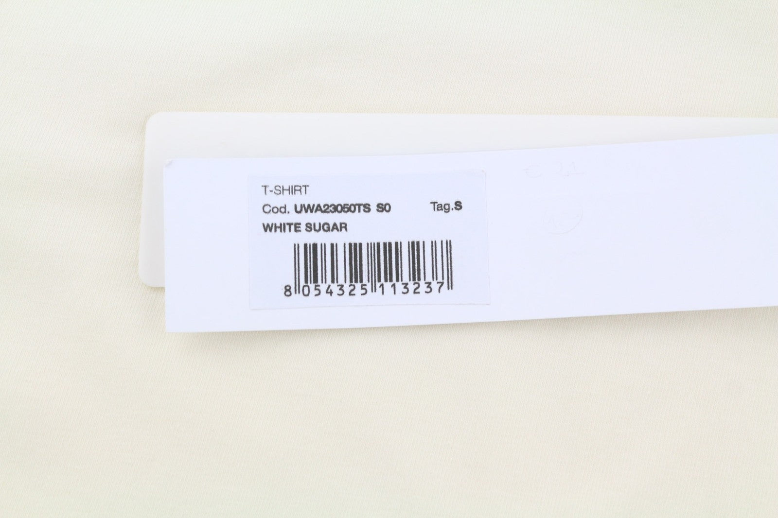 JOHN RICHMOND Women's T-Shirt S Beige Crew Cotton Short Sleeve Stretch Logo