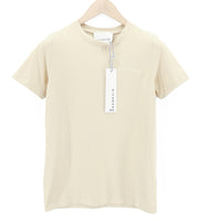 RICHMOND Women's T-Shirt S Beige Crew Short Sleeve Logo Stretch All Seasons