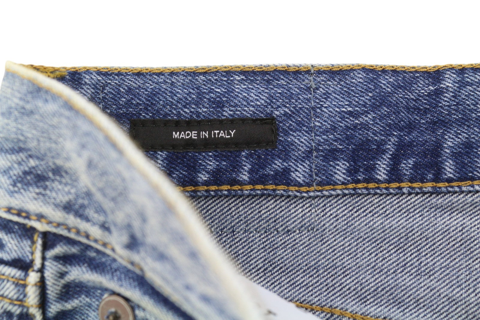 R13 Boyfriend Women Jeans 27 Jasper Cropped Whiskers Faded Blue PF25 RRP699