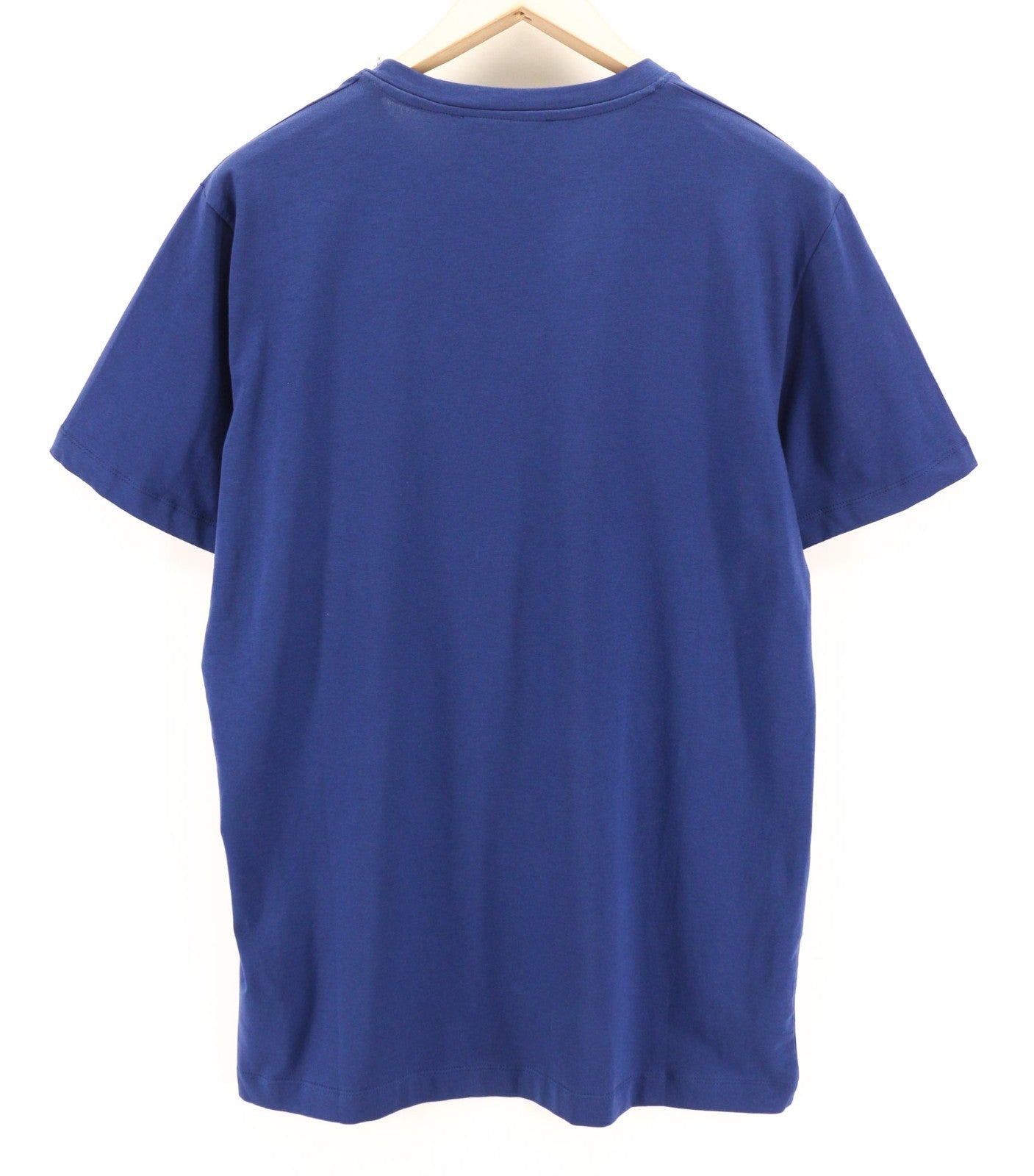 RICHMOND vyriški marškinėliai M mėlyni, apvalūs, trumpomis rankovėmis, medvilniniai marškinėliai su logotipu, tamprūs, visiems metų laikams 