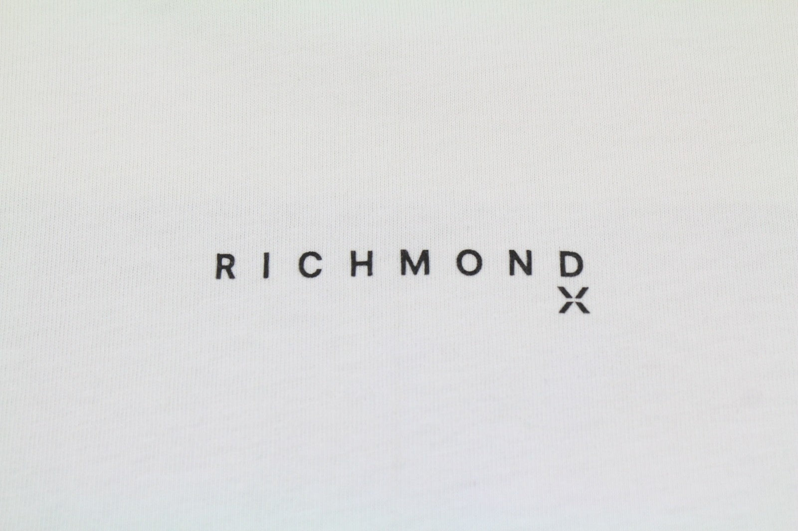 JOHN RICHMOND Men's T-Shirt M White Loose Oversized Crew Cotton Short Sleeve