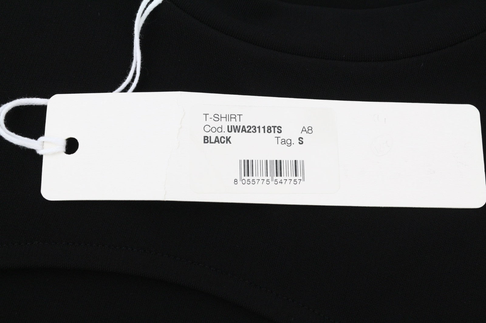 RICHMOND moteriški marškinėliai S juodi su apvalia iškirpte ir trumpomis rankovėmis, logotipu visiems metų laikams 