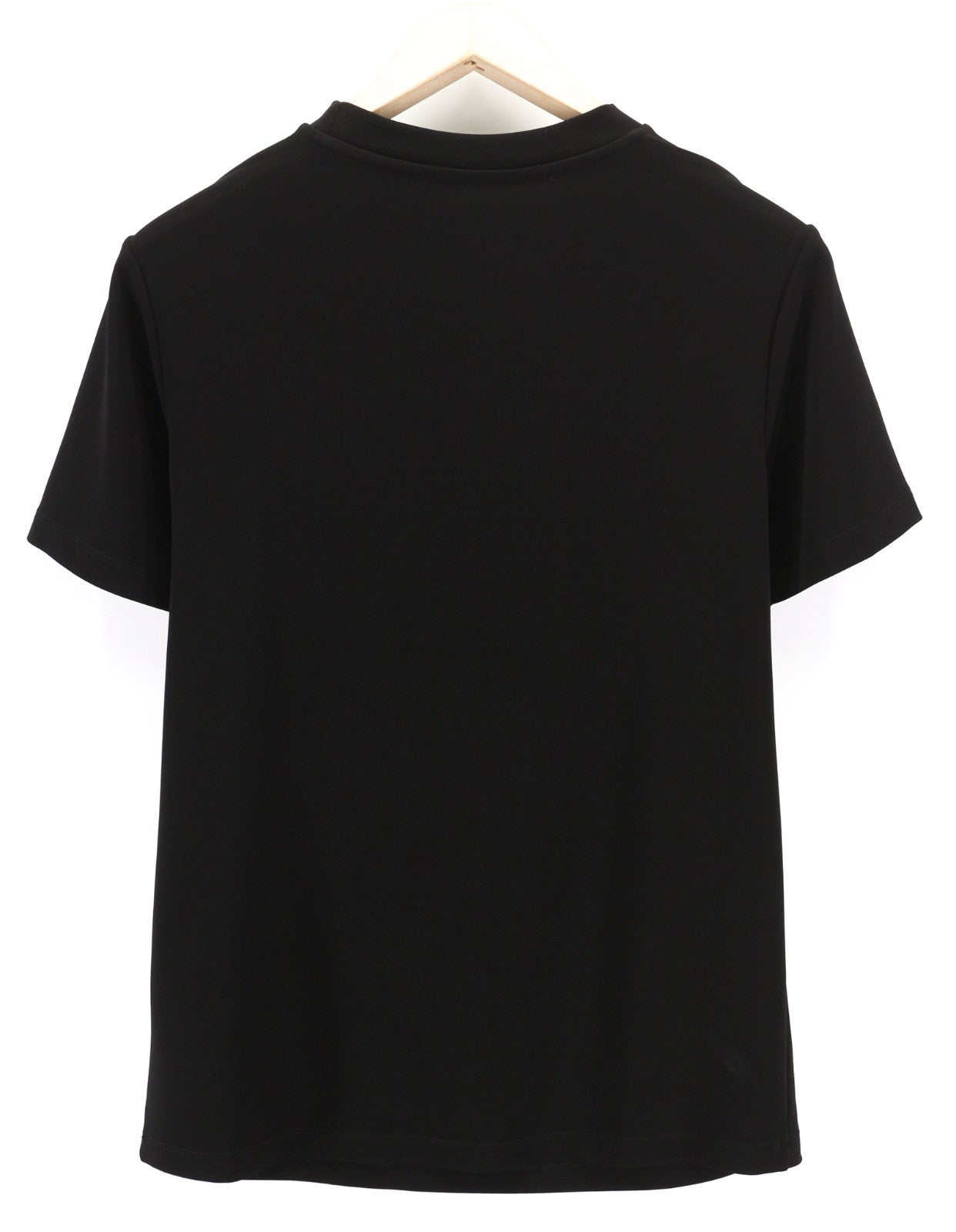 RICHMOND moteriški marškinėliai S juodi su apvalia iškirpte ir trumpomis rankovėmis, logotipu visiems metų laikams 