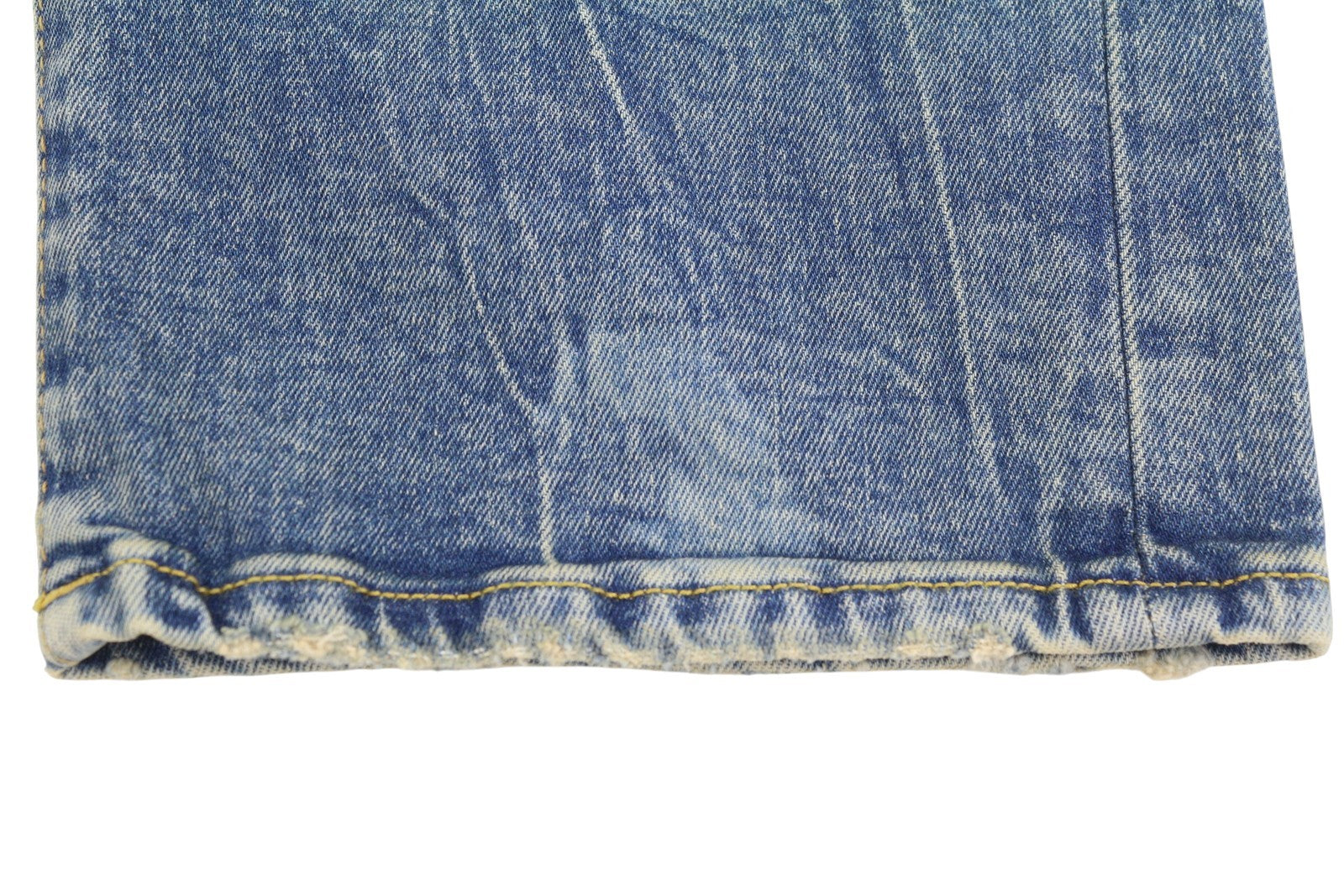 R13 Boy Straight Women Jeans 31 Kelly Stretch Cropped Faded Blue PS25 RRP699