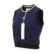 RICHMOND moteriški marškinėliai be rankovių S dydžio su logotipu ir tampriu palaidinuke 