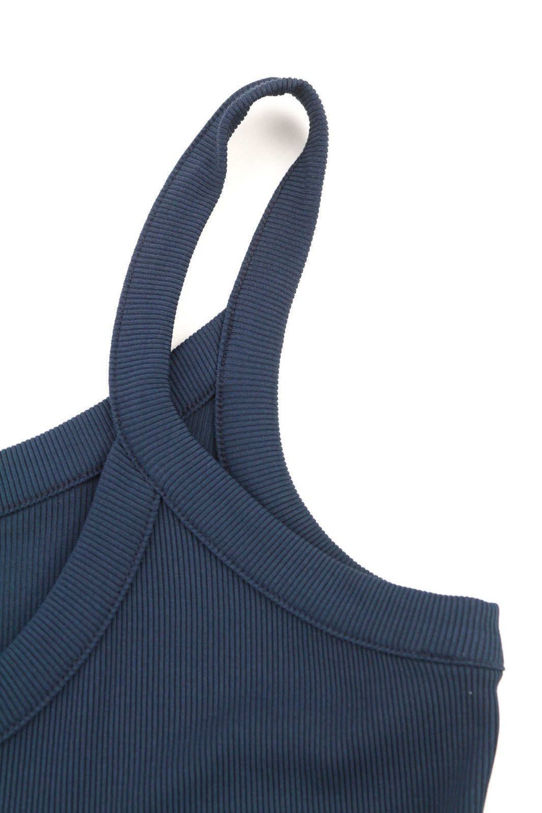 RICHMOND moteriški marškinėliai S dydžio, tamsiai mėlyni, be rankovių, briaunoti logotipu, apvalios kaklo iškirptės, įprasto dydžio 