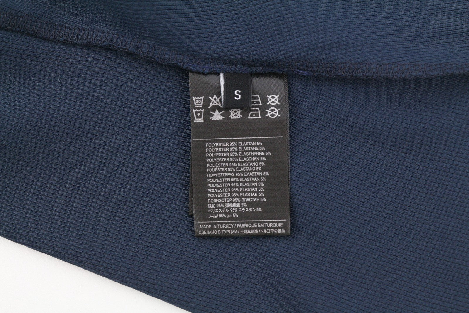 RICHMOND moteriški marškinėliai S dydžio, tamsiai mėlyni, be rankovių, briaunoti logotipu, apvalios kaklo iškirptės, įprasto dydžio 