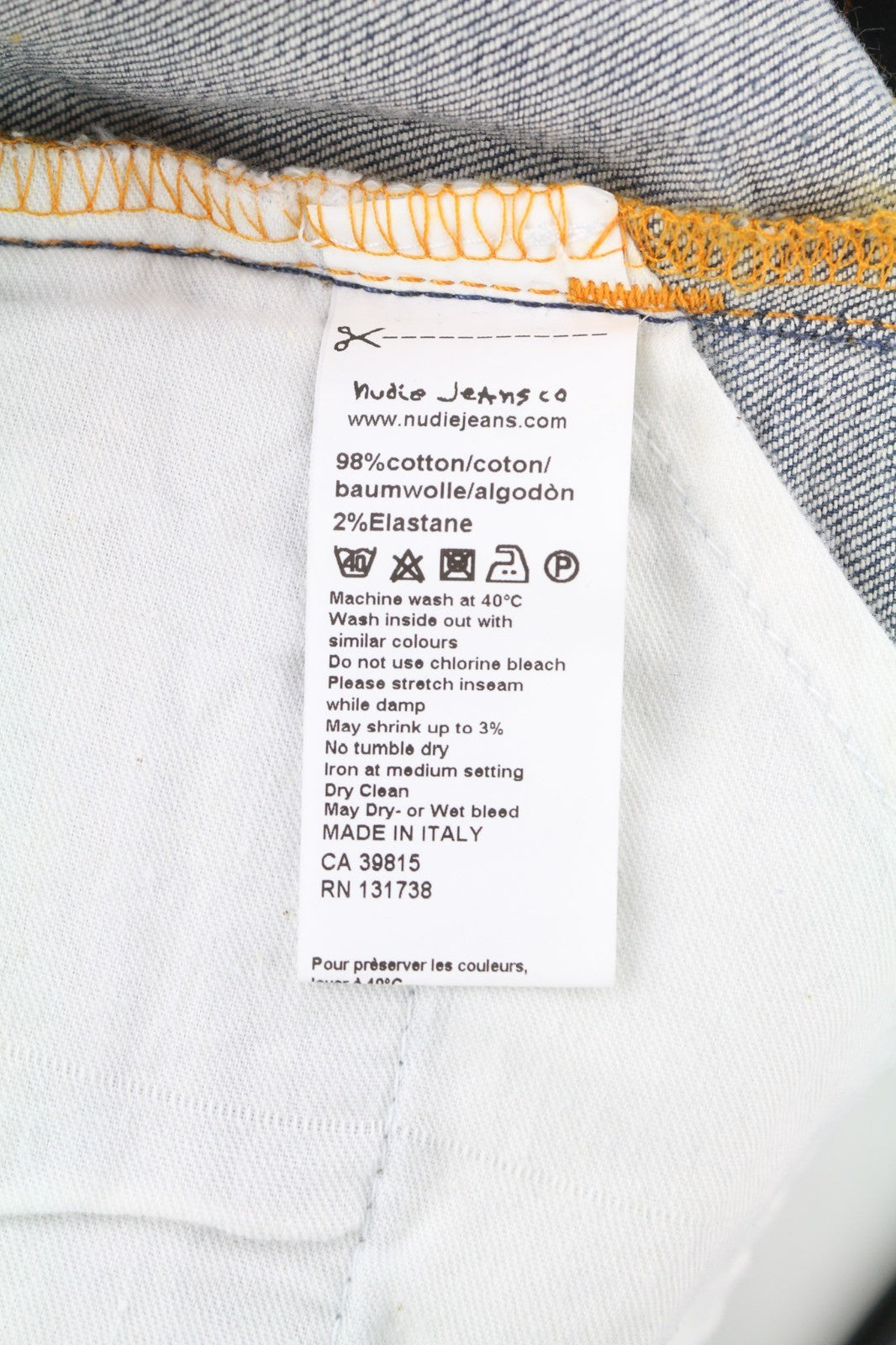 NUDIE JEANS Thin Finn Grey Authentique Naudoti Vyriški Džinsai W28/L34 Slim Cotton Zip Užtrauktukas 