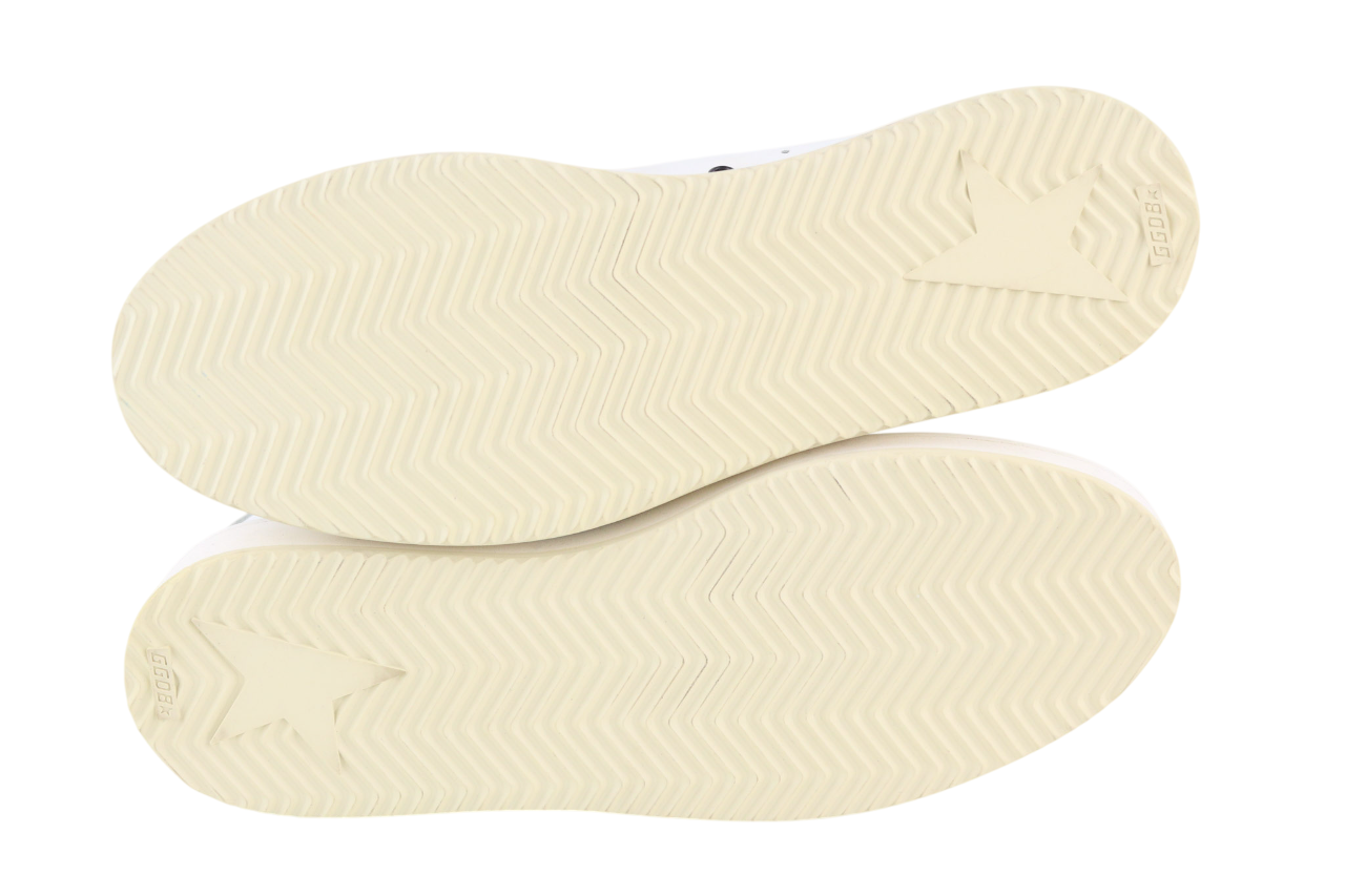 GOLDEN GOOSE vyriški sportbačiai EU39 balti odiniai aukštakulniai su raišteliais 