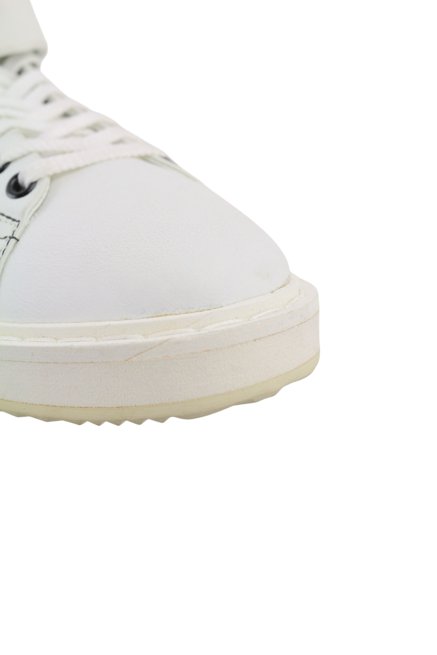 GOLDEN GOOSE vyriški sportbačiai EU39 balti odiniai aukštakulniai su raišteliais 