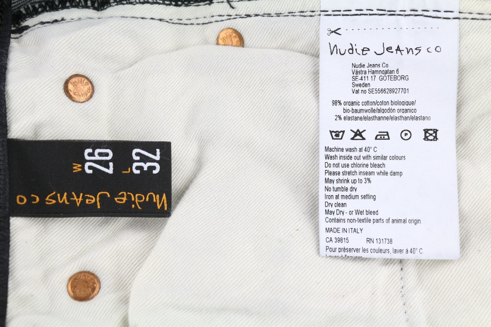 NUDIE JEANS Skinny Lin Women's Jeans W26/L32 Black In Black Coated Organic