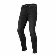 NUDIE JEANS Skinny Lin vyriški džinsai W29/L32 juodi su įprastu skalbtu džinsu, tamsus logotipas 