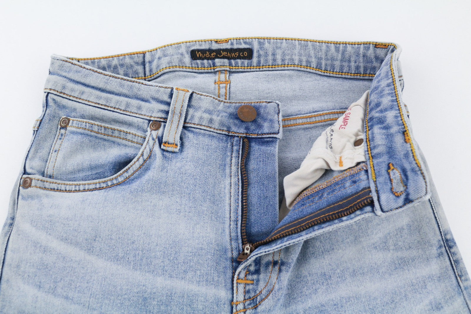 NUDIE JEANS Nora-John vyriški džinsai W28/L32 Vari Lavaggi Washed Denim Skinny Blue 