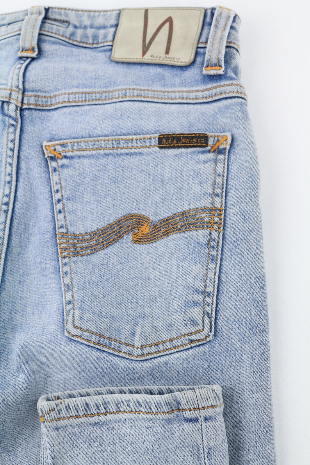 NUDIE JEANS Nora-John vyriški džinsai W28/L32 Vari Lavaggi Washed Denim Skinny Blue 