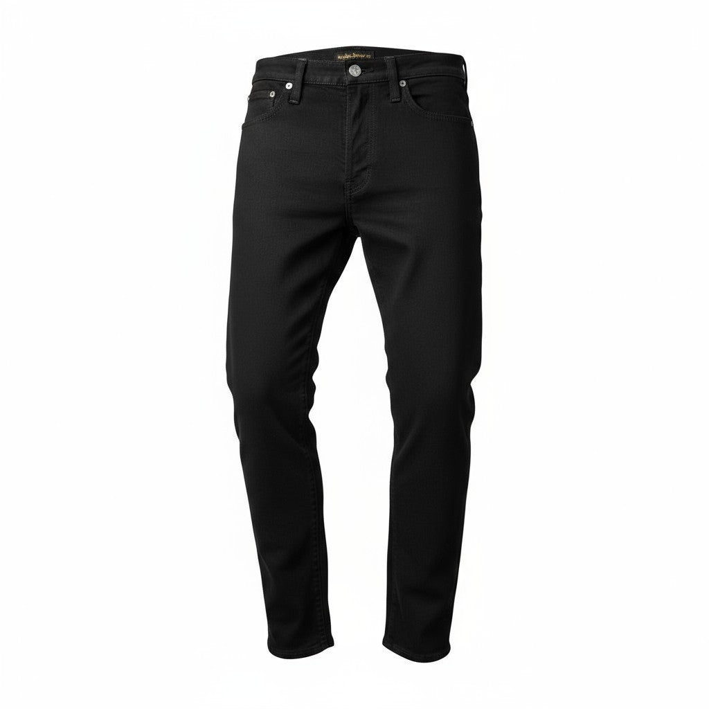 NUDIE JEANS Pipe Led vyriški džinsai W28/L32 Clean Slate ekologiškos medvilnės aptempti užtrauktukai 