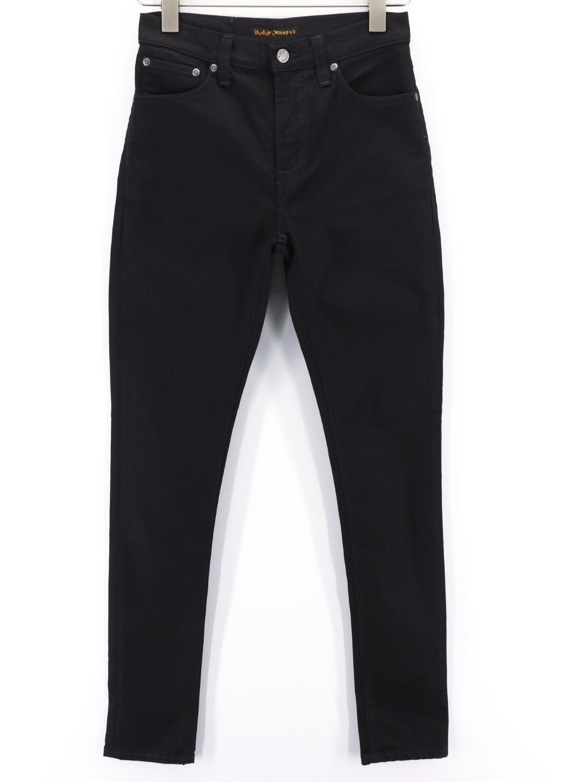 NUDIE JEANS Pipe Led vyriški džinsai W28/L32 Clean Slate ekologiškos medvilnės aptempti užtrauktukai 