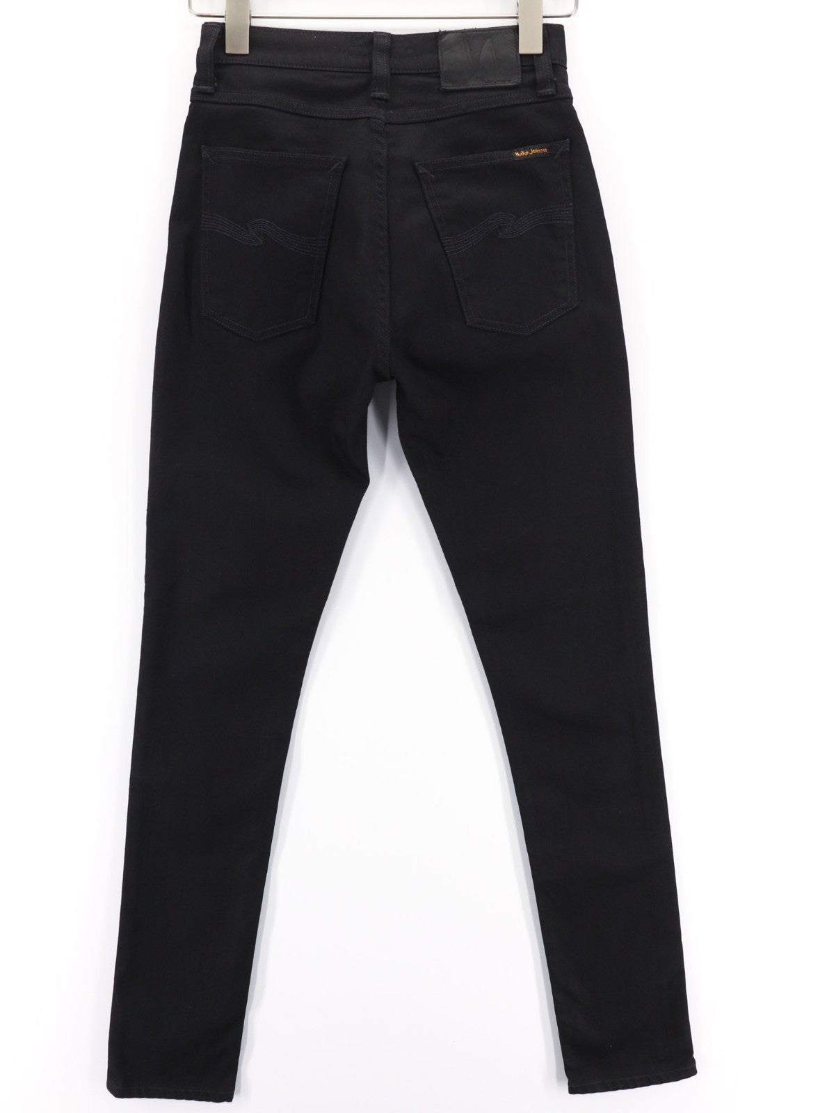 NUDIE JEANS Pipe Led vyriški džinsai W28/L32 Clean Slate ekologiškos medvilnės aptempti užtrauktukai 