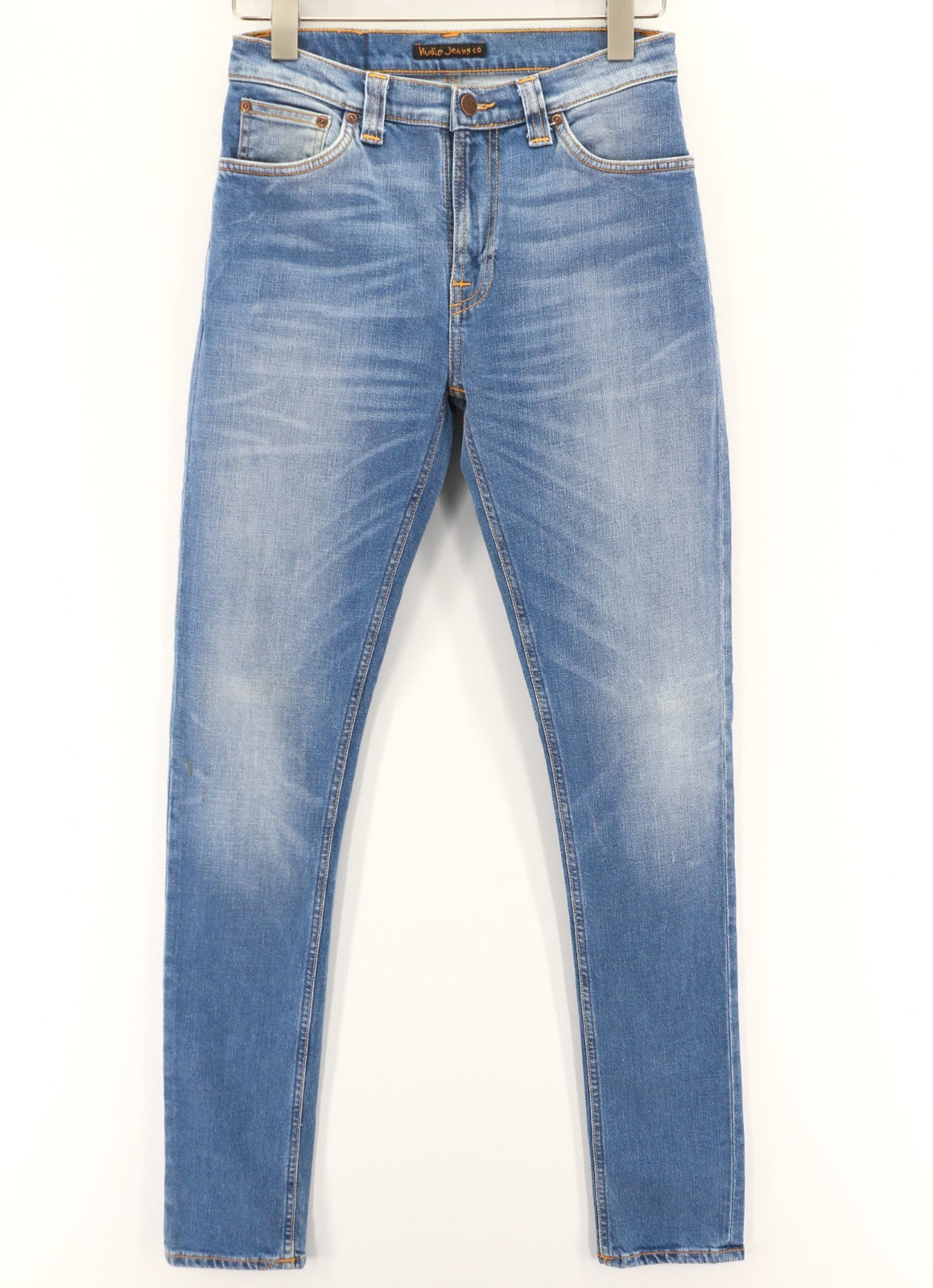 NUDIE JEANS Pipe Led vyriški džinsai W29/L34 Crispy Pepper Blue Washed Cotton 