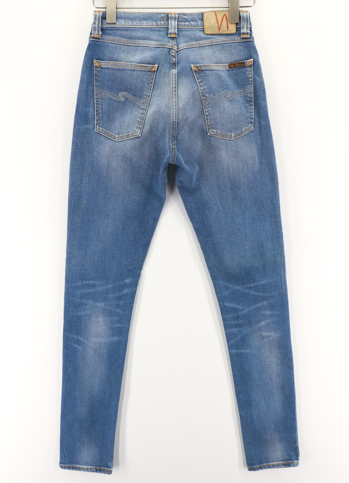 NUDIE JEANS Pipe Led vyriški džinsai W29/L34 Crispy Pepper Blue Washed Cotton 