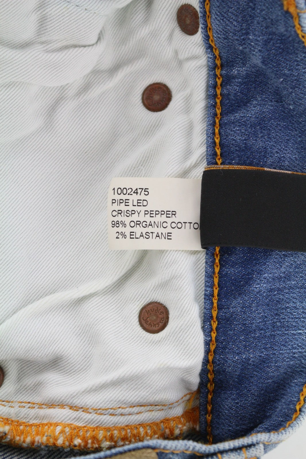 NUDIE JEANS Pipe Led vyriški džinsai W29/L34 Crispy Pepper Blue Washed Cotton 