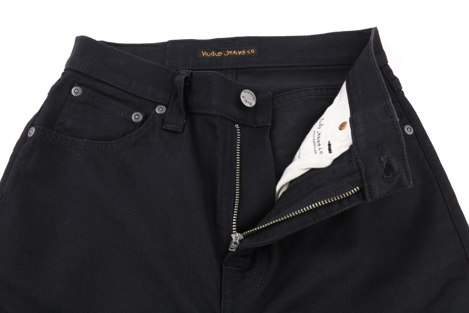 NUDIE JEANS Pipe Led Clean Slate vyriški džinsai W28/L32 užtrauktuku, ploni, ekologiškos medvilnės 