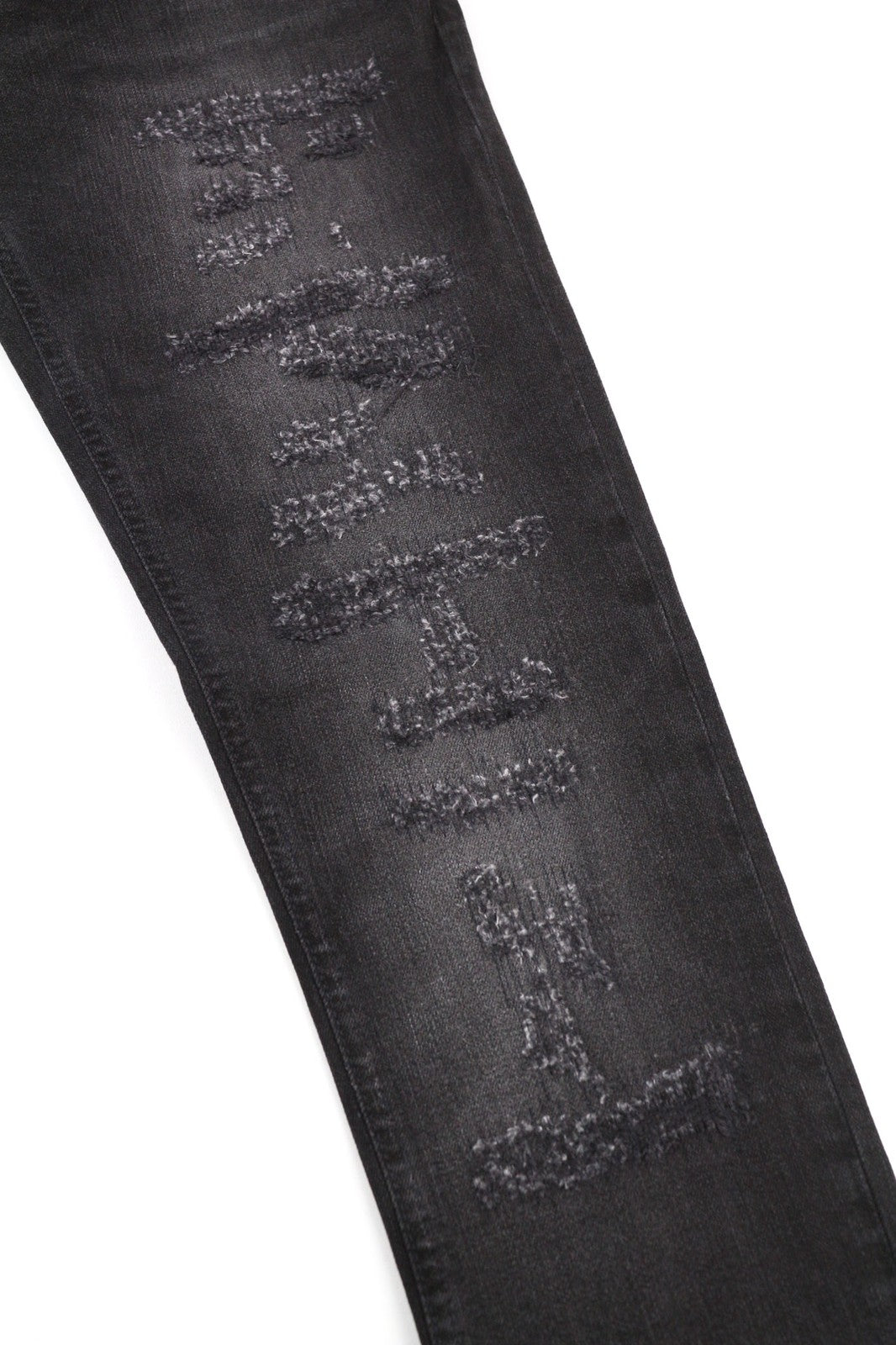 NUDIE JEANS Skinny Lin dėvėti juodi vyriški džinsai W30/L32 dėvėti laisvalaikio stiliaus, išblukę 