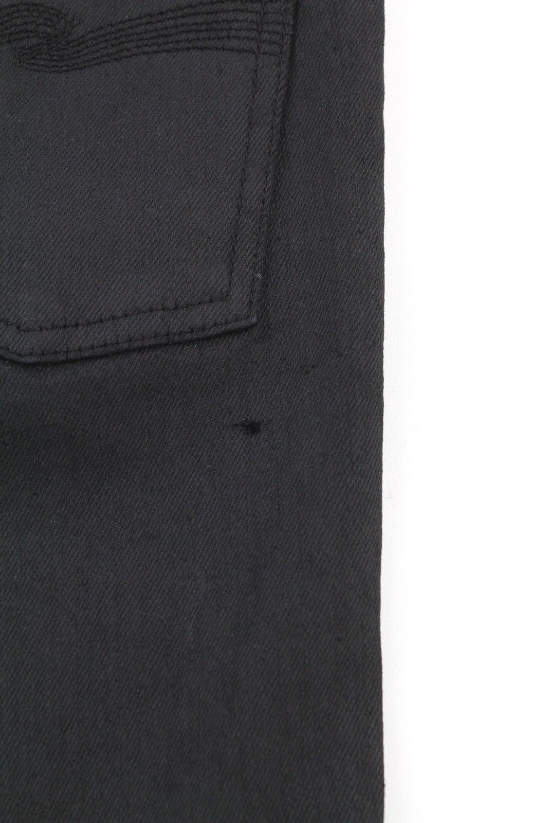 NUDIE JEANS Vyriški Aukštakulniai Tilde Painted Black Džinsai W29/L34 Aptempti Džinsai su Išblukusiu Užtrauktuku 