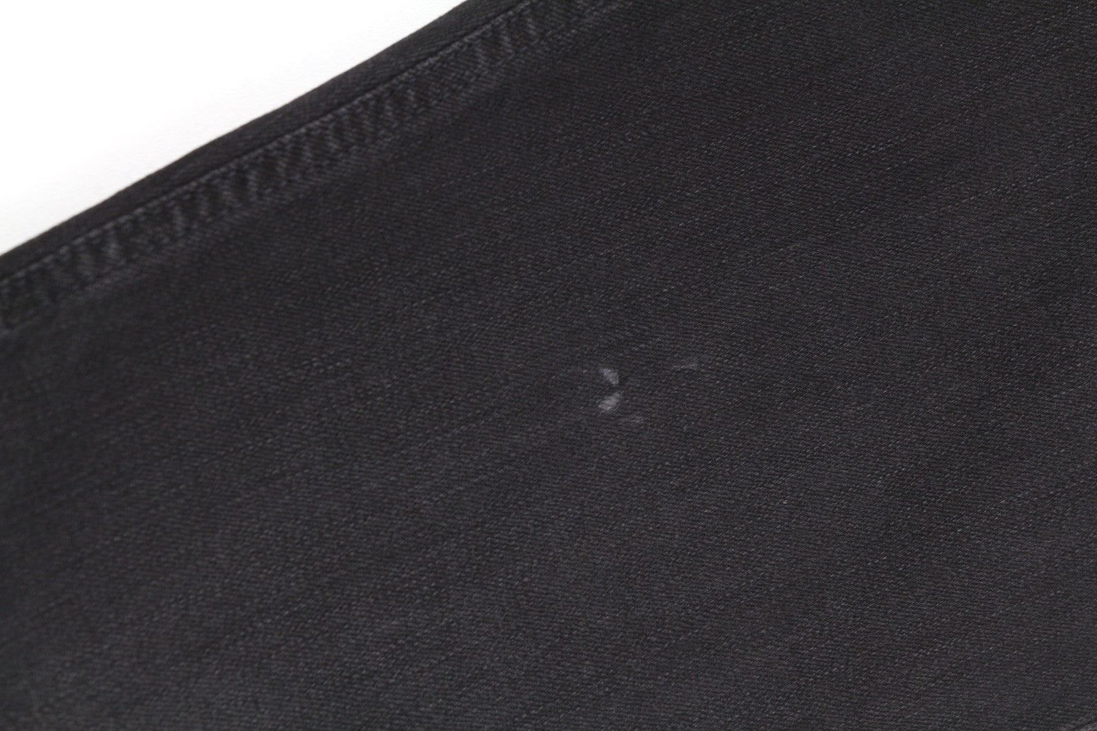 NUDIE JEANS Skinny Lin dėvėti juodi vyriški džinsai W28/L32 su ūsais ir užtrauktuku, medvilniniai 