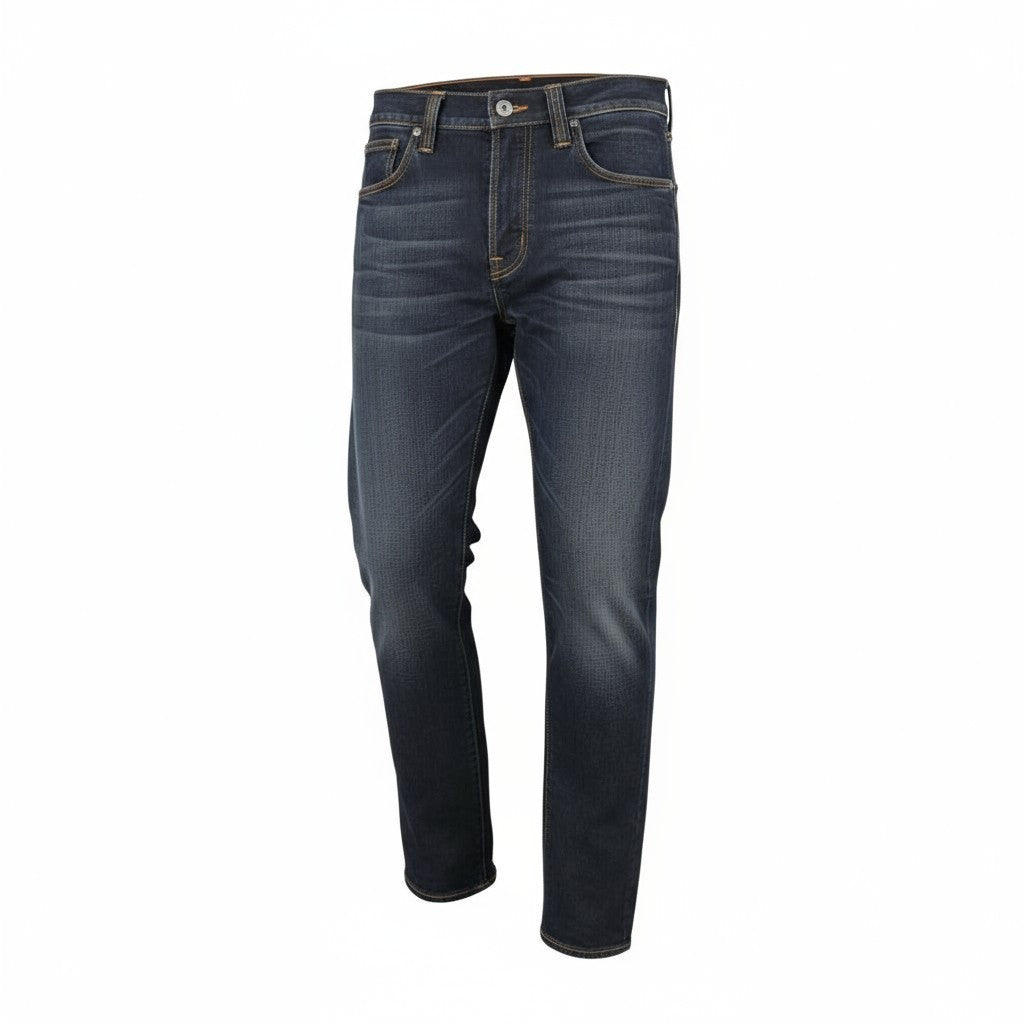 NUDIE JEANS Thin Finn Grey dėvėti vyriški džinsai W29/L34 Slim Zip Fly iš ekologiškos medvilnės 
