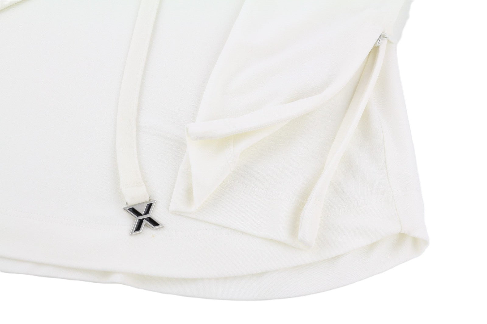 RICHMOND moteriška suknelė S balta ilgomis rankovėmis su imitaciniu iškirpte ir logotipu 