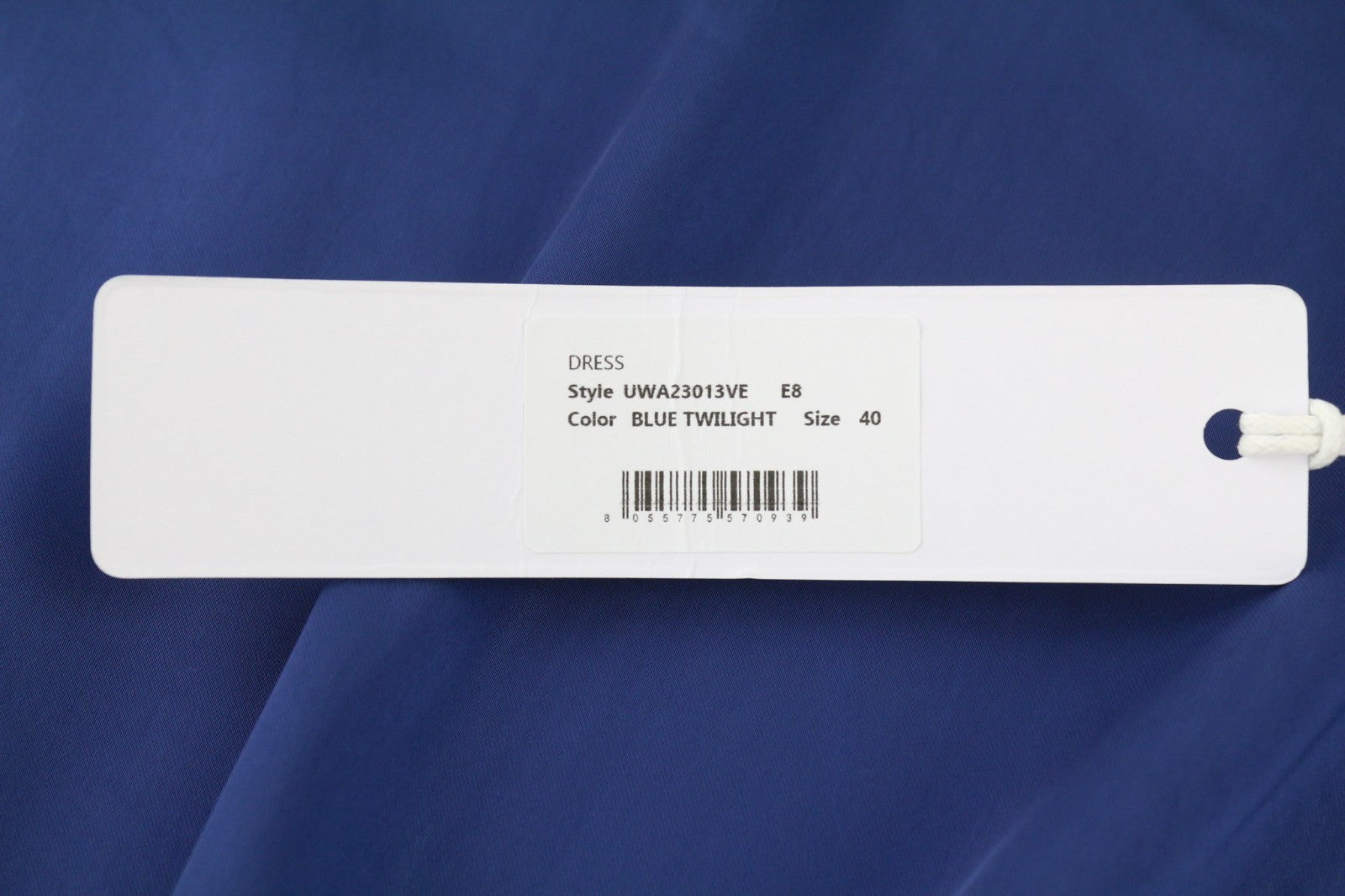 JOHN RICHMOND moteriška suknelė ~S mėlyna, tampriu juosmeniu, ilgomis rankovėmis, mini stiliaus 