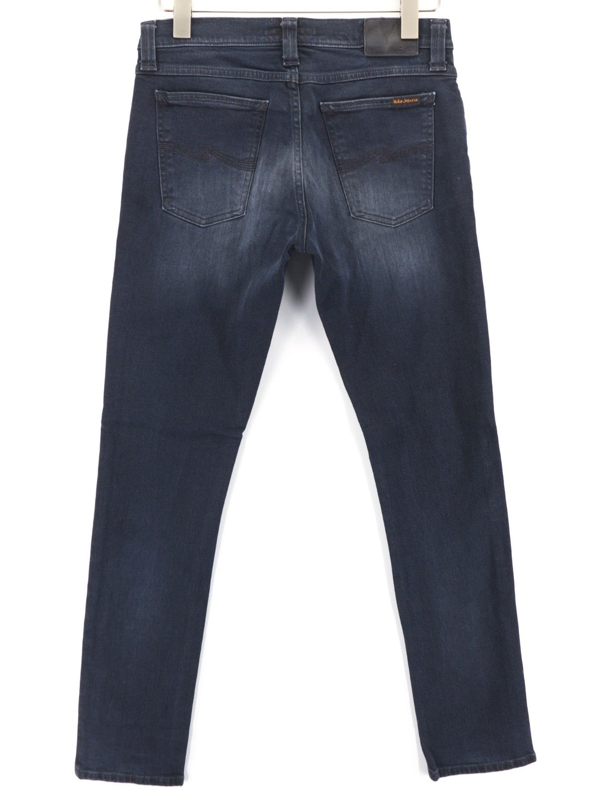 NUDIE JEANS Vyriški aptempti ilgi džinsai W30/L32 Slim Tamprūs Tamsiai Mėlyni 