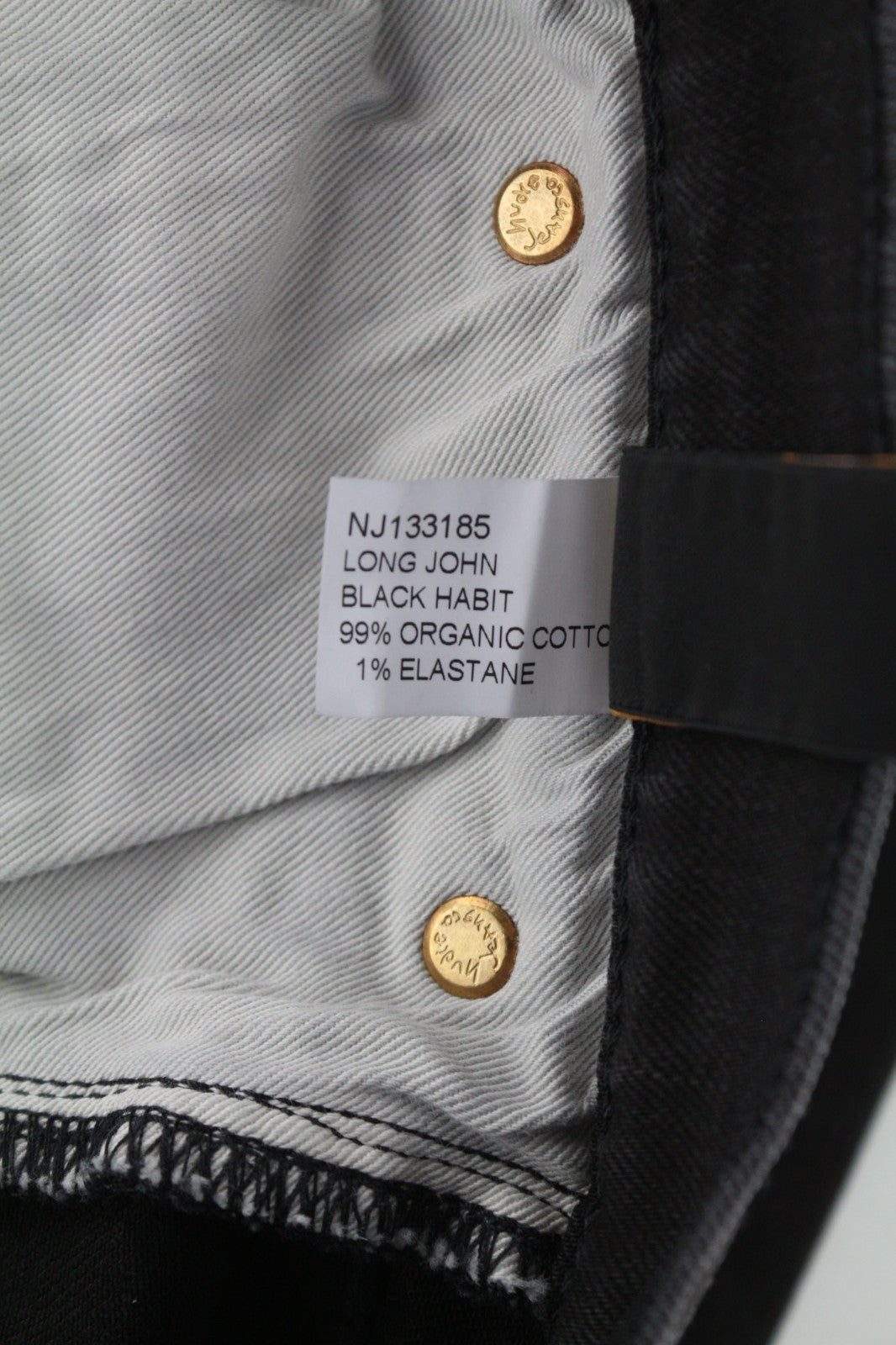 NUDIE JEANS Ilgi vyriški džinsai W28/L32 Slim Tamprūs Juodi Džinsai 